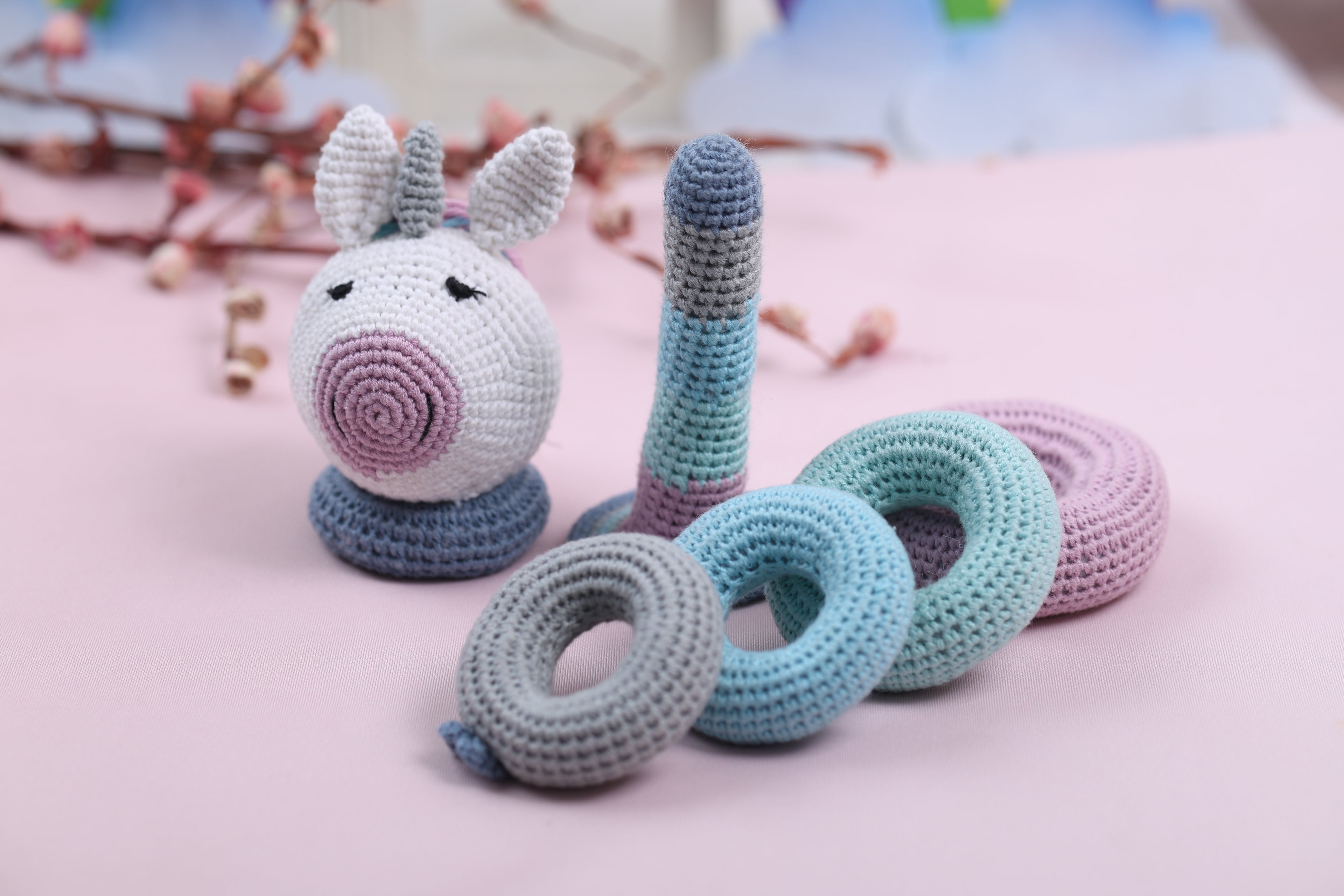 Little Medhas Unicorn Stacker - Magical Learning Toy for Kids 12+ Months