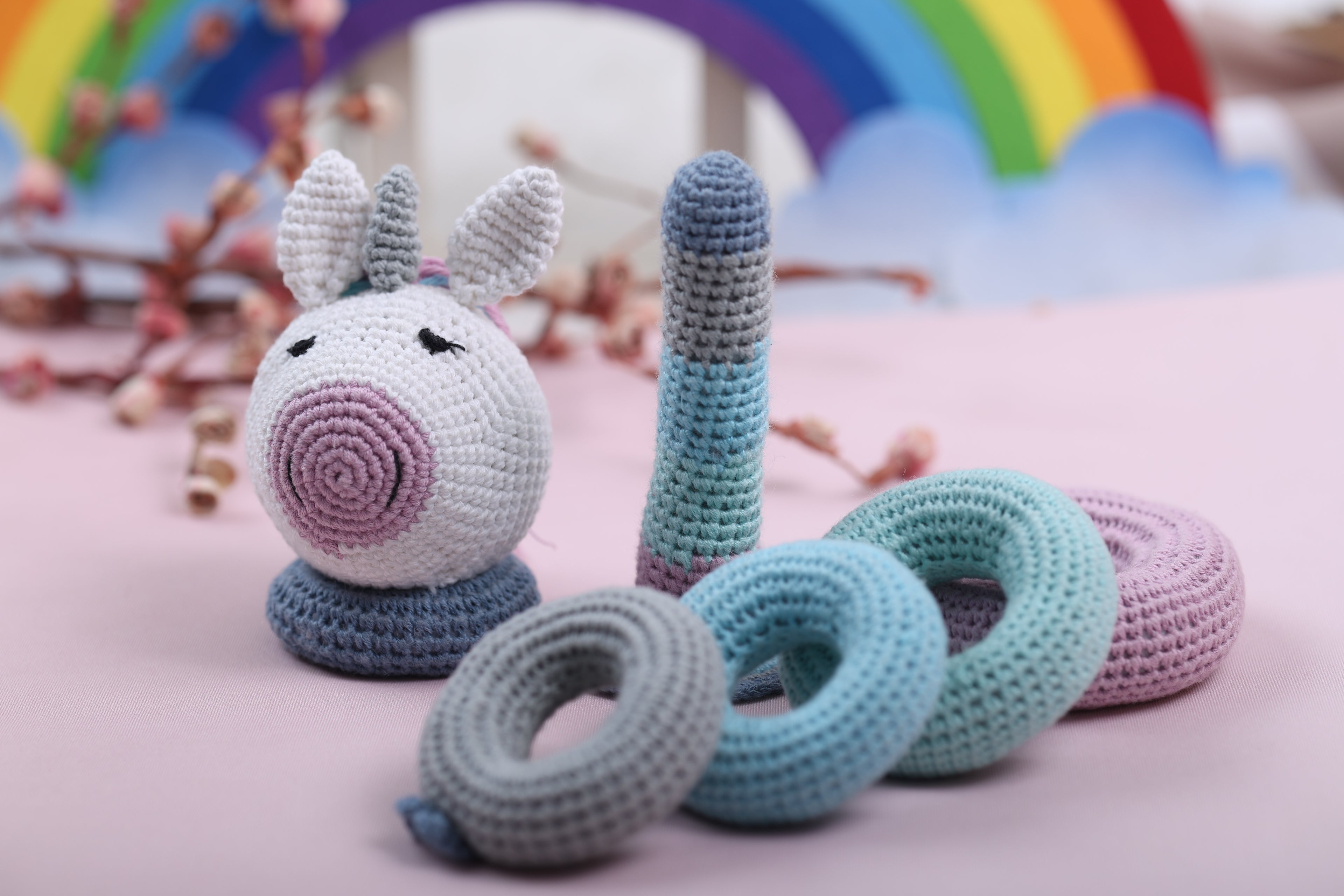 Little Medhas Unicorn Stacker - Magical Learning Toy for Kids 12+ Months