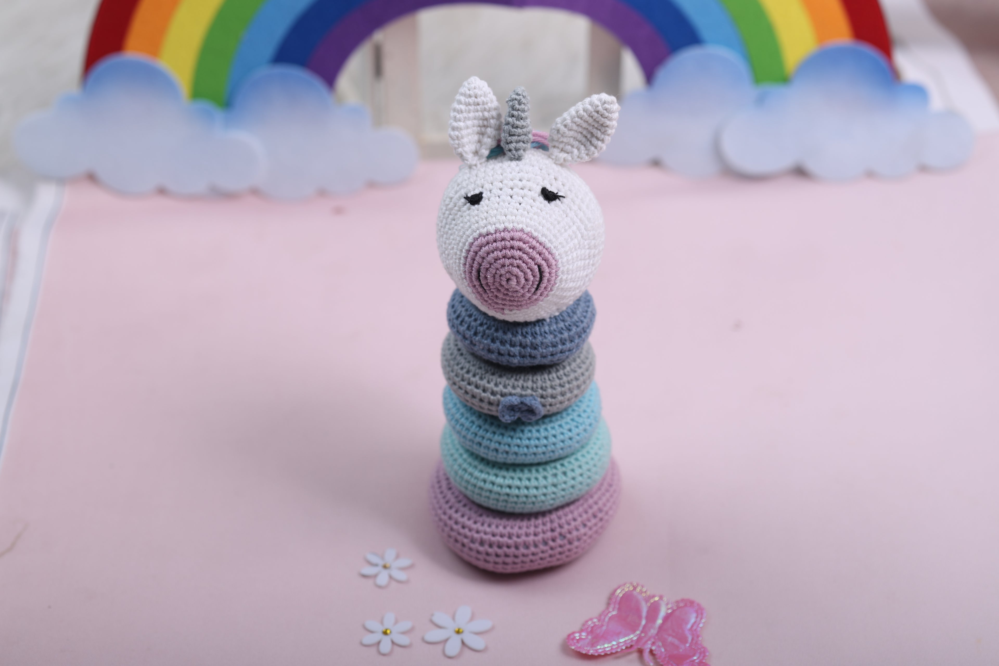 Little Medhas Unicorn Stacker - Magical Learning Toy for Kids 12+ Months