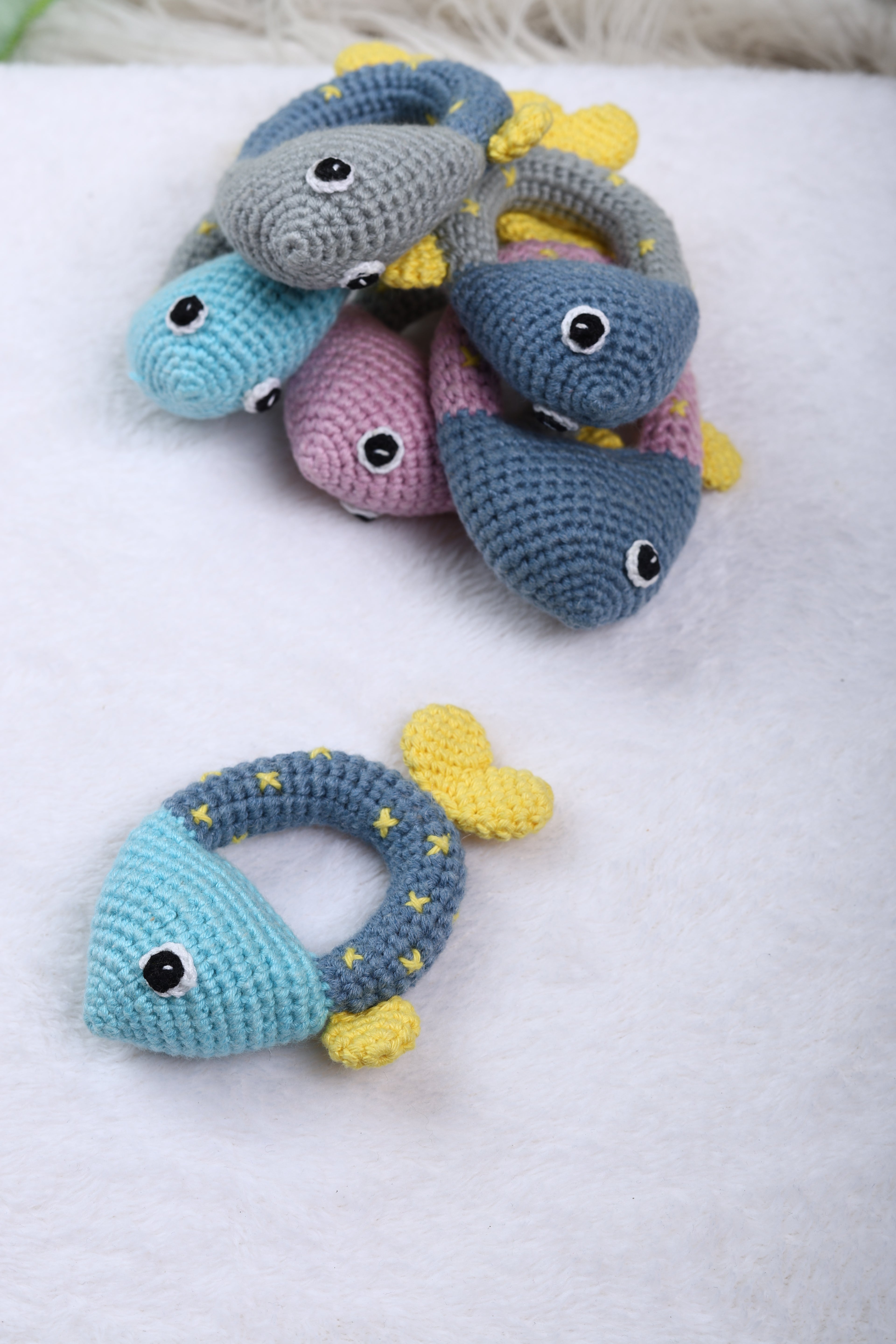Little Medhas Rattle - Handcrafted Sensory Development Toy for Babies 3+ Months