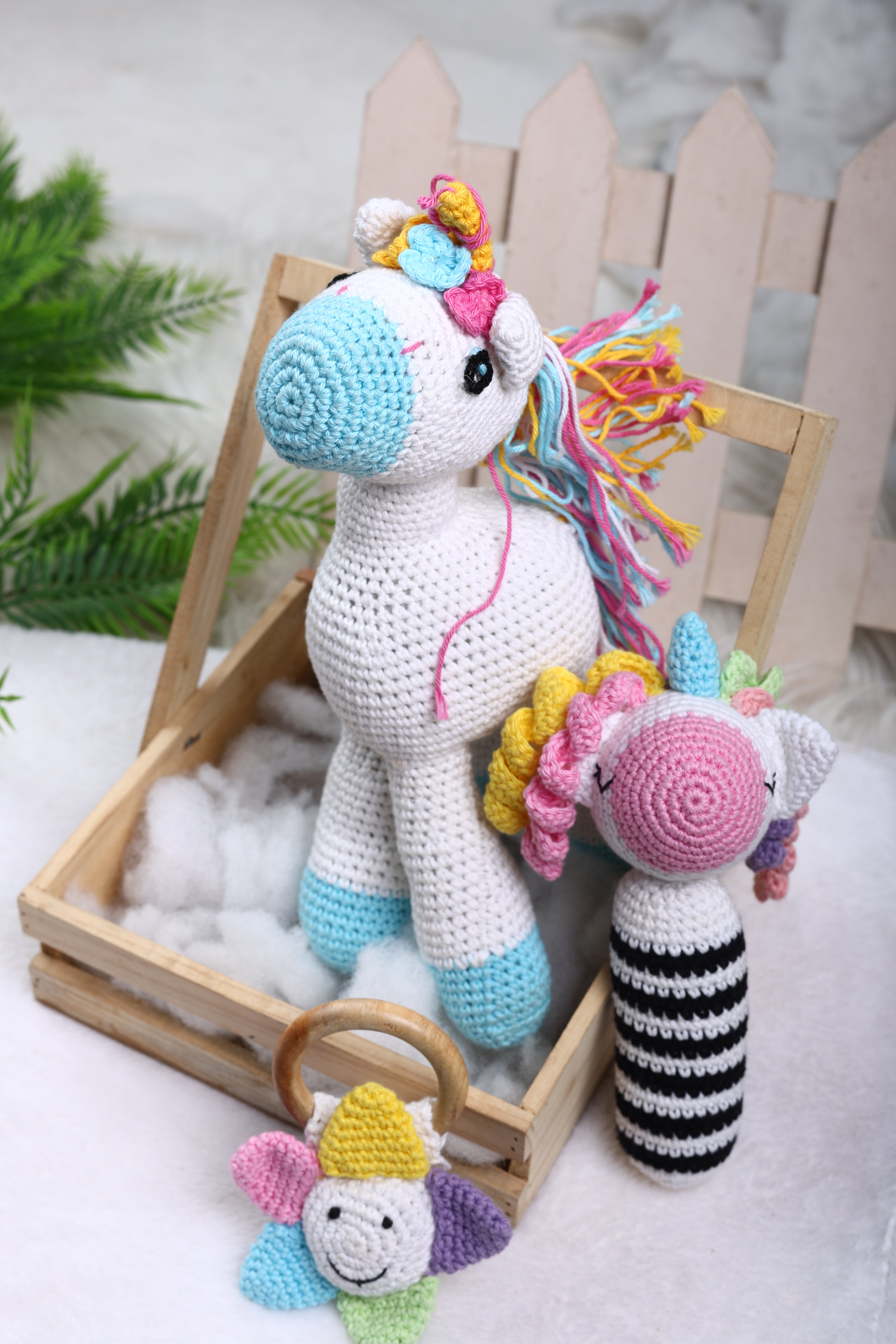 Little Medhas Rattle - Handcrafted Sensory Development Toy for Babies 3+ Months