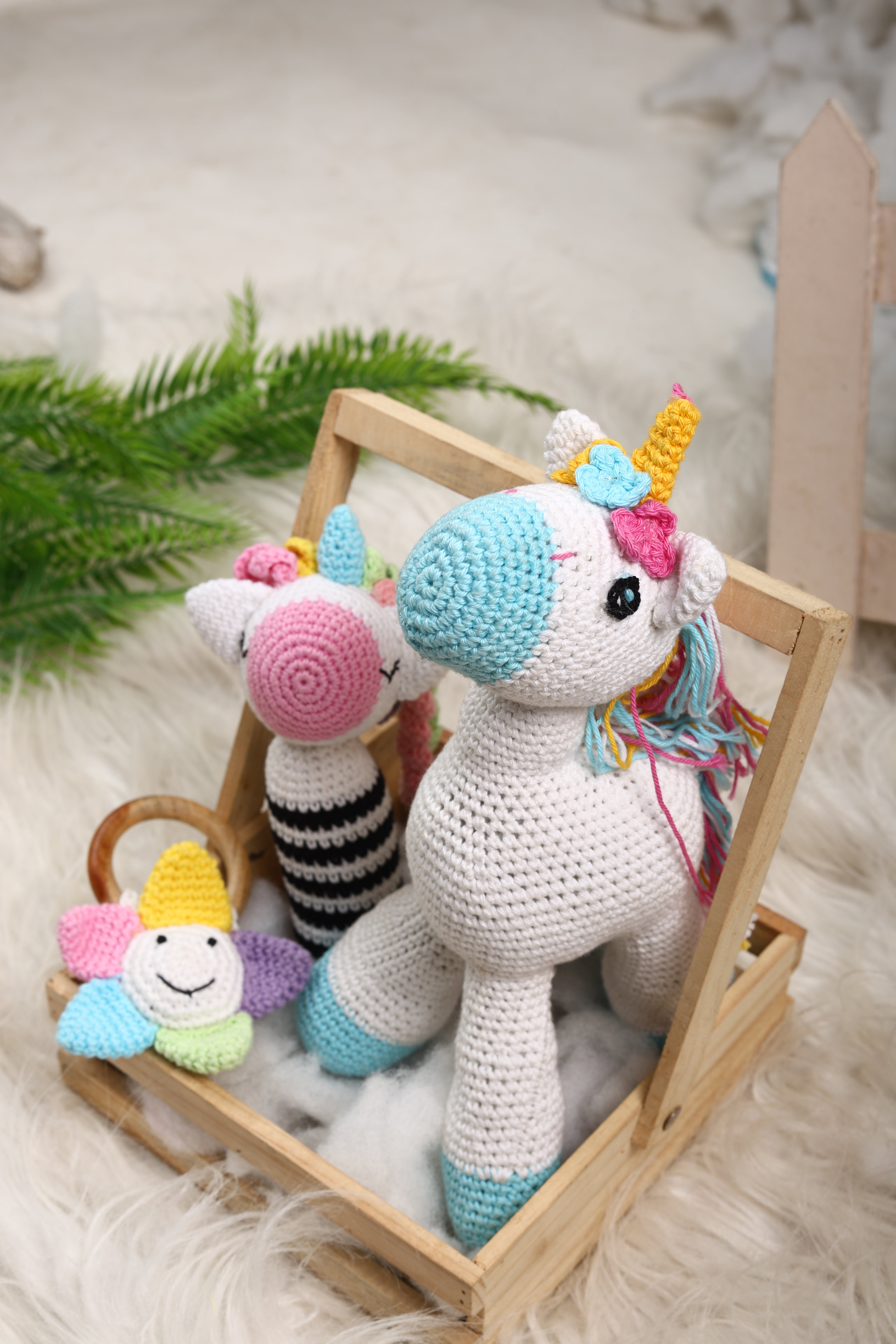 Little Medhas Rattle - Handcrafted Sensory Development Toy for Babies 3+ Months