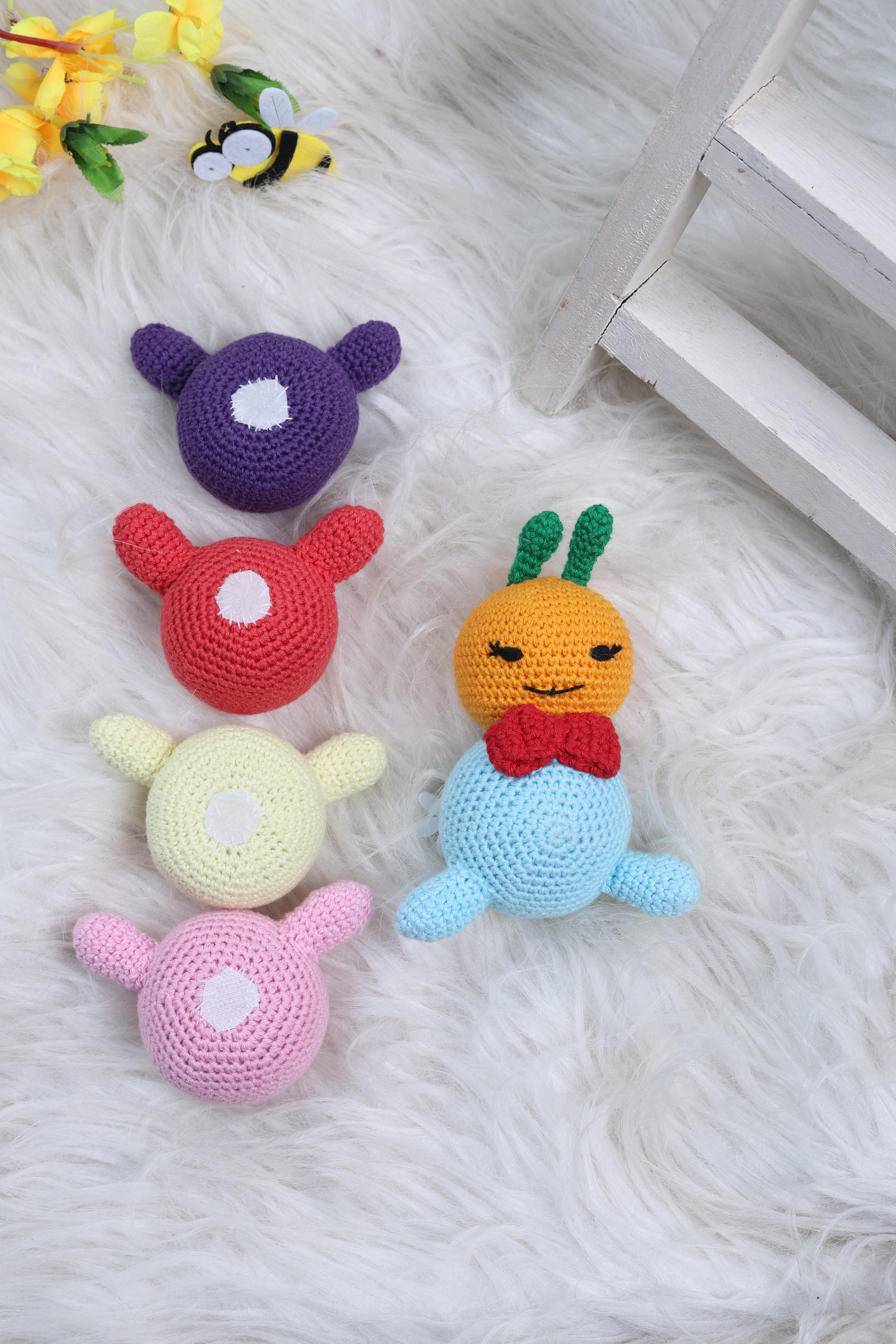Little Medhas Colorful Caterpillar - Interactive Learning Toy with Velcro Segments for Toddlers 12+ Months