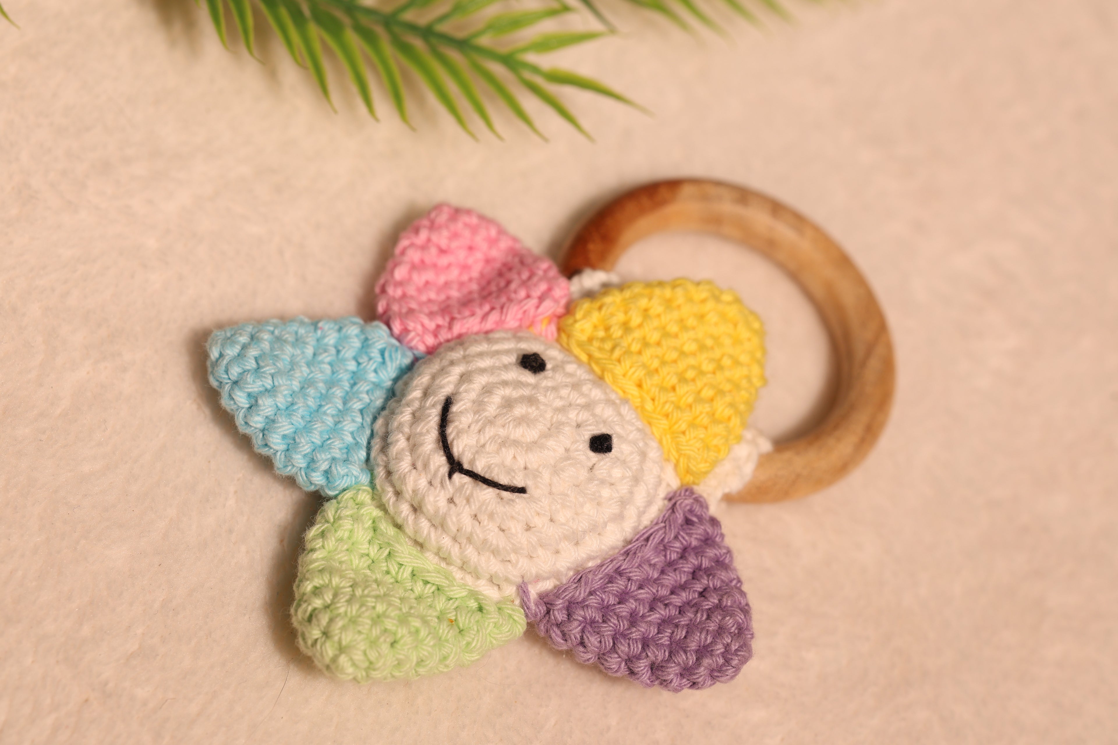 Little Medhas Rattle - Handcrafted Sensory Development Toy for Babies 3+ Months