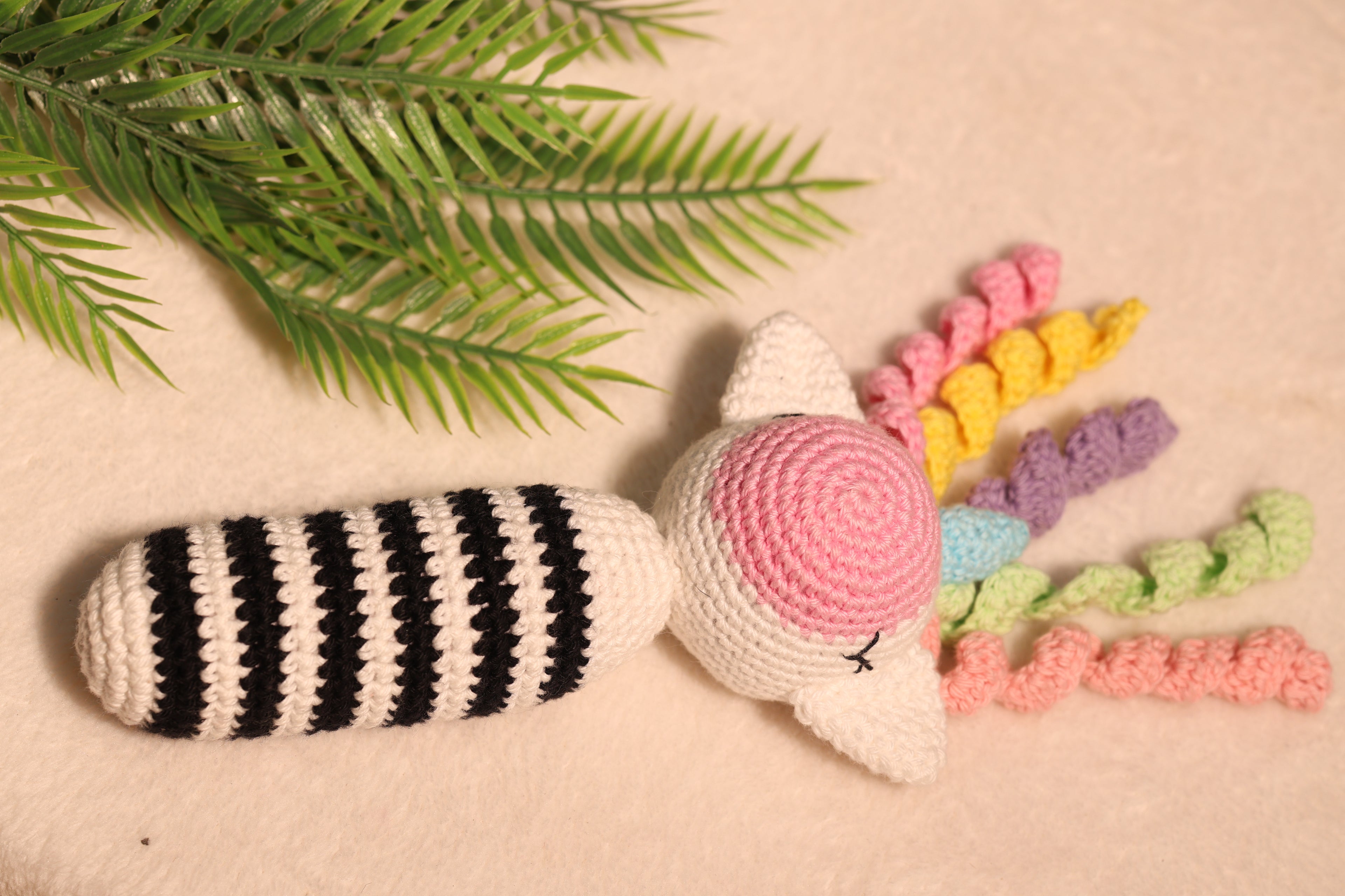 Little Medhas Rattle - Handcrafted Sensory Development Toy for Babies 3+ Months