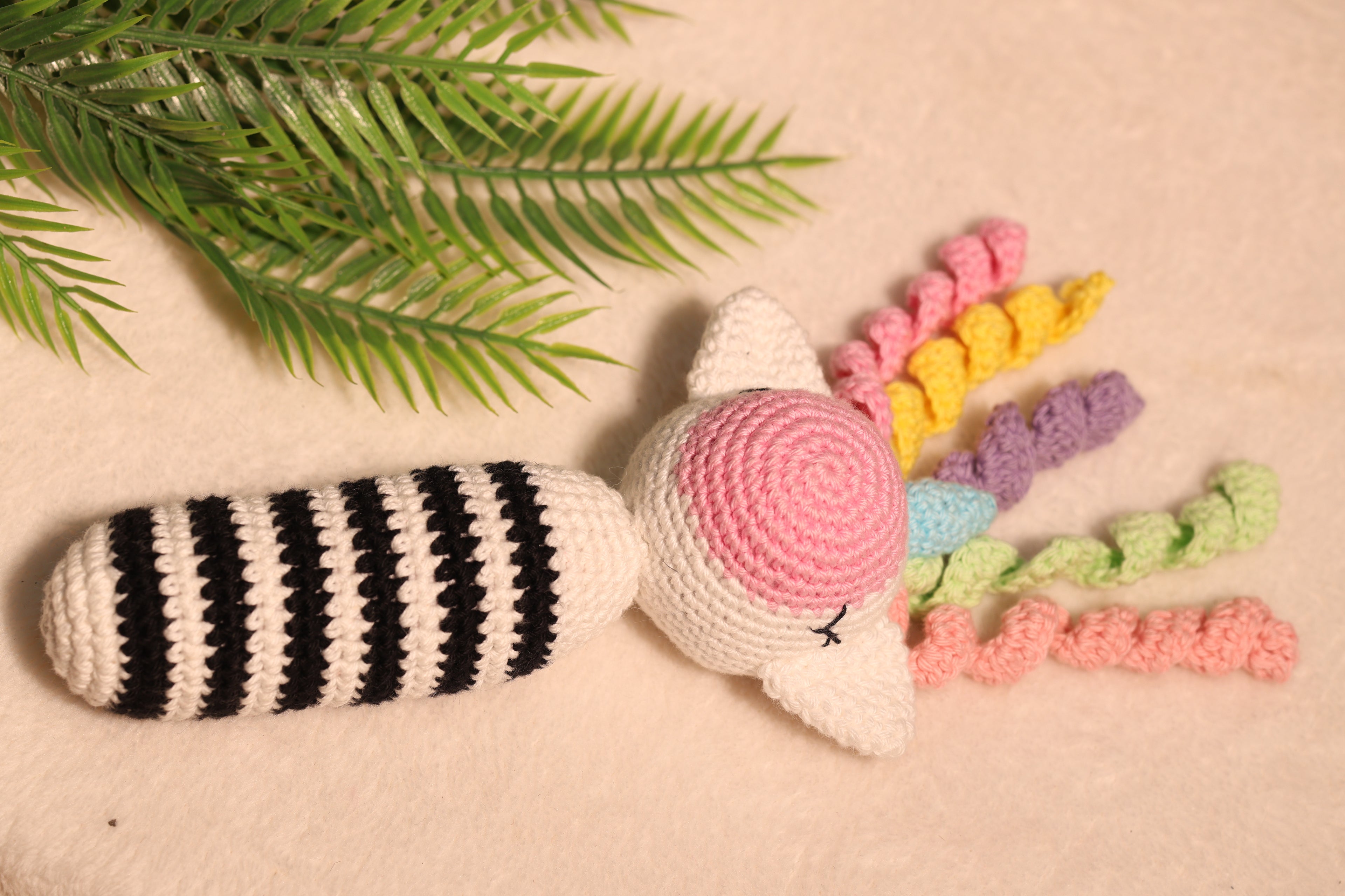 Little Medhas Rattle - Handcrafted Sensory Development Toy for Babies 3+ Months