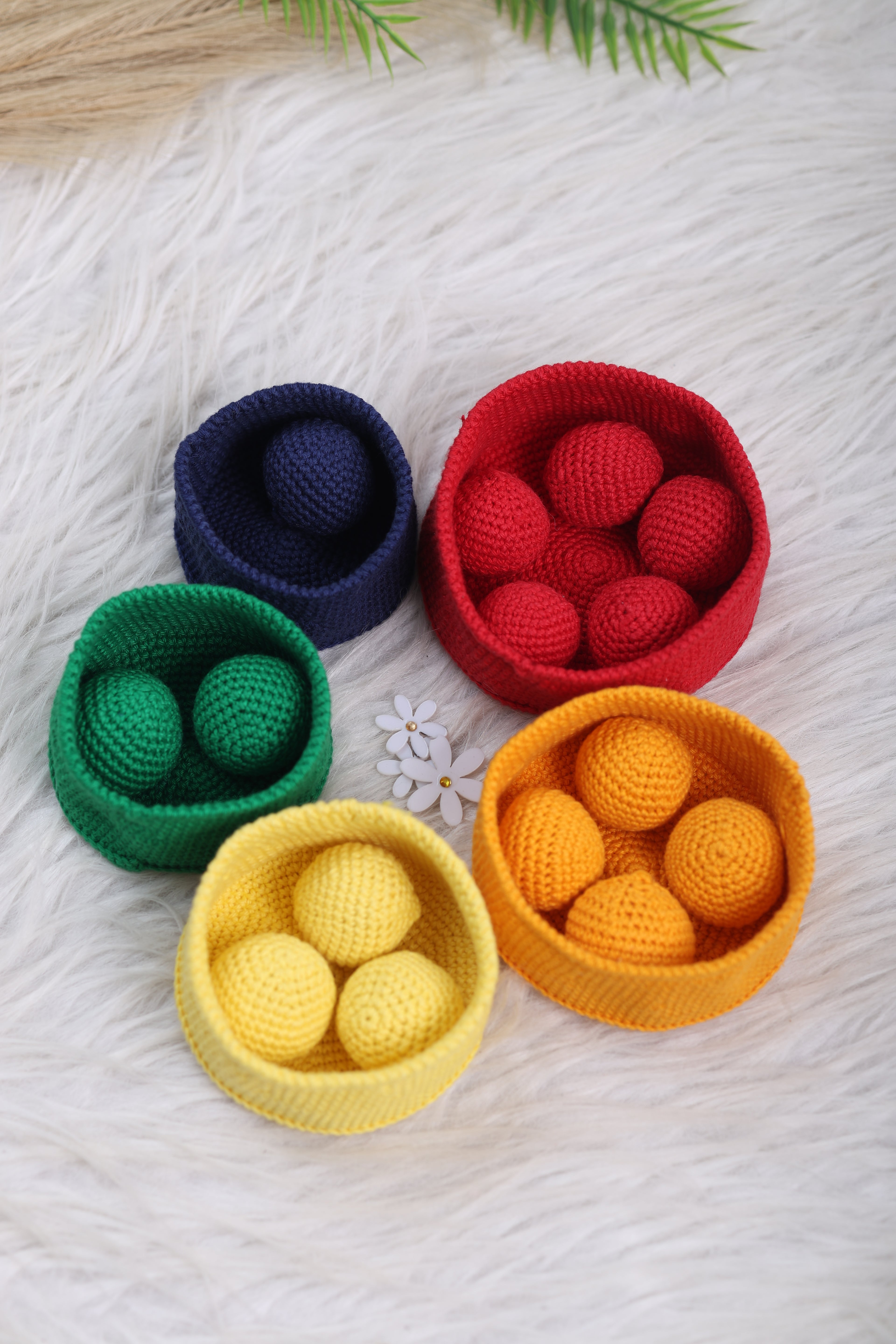 Little Medhas Colorful Nesting Bowls Set - Educational Stacking Toy for Toddlers 12+ Months