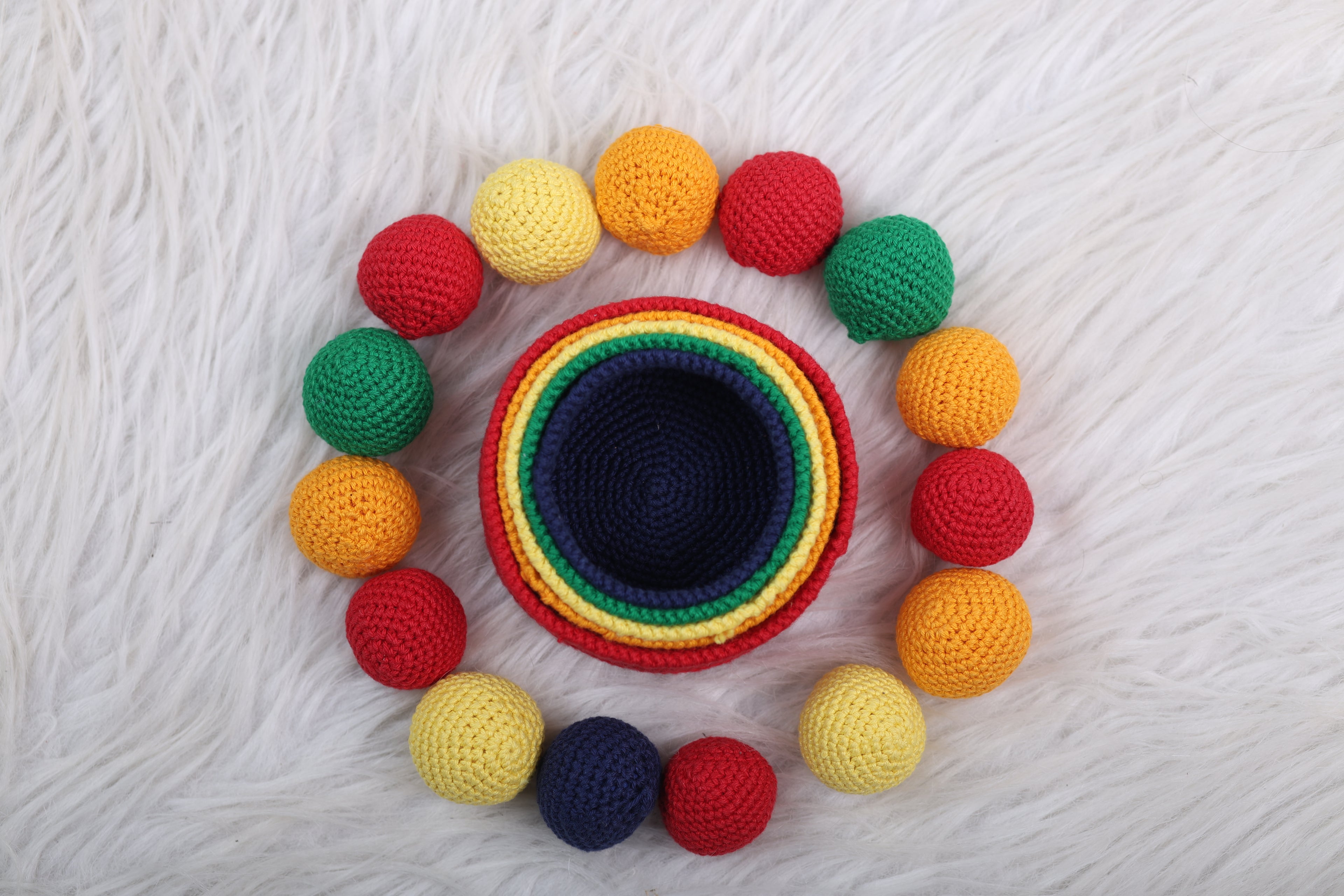 Little Medhas Colorful Nesting Bowls Set - Educational Stacking Toy for Toddlers 12+ Months