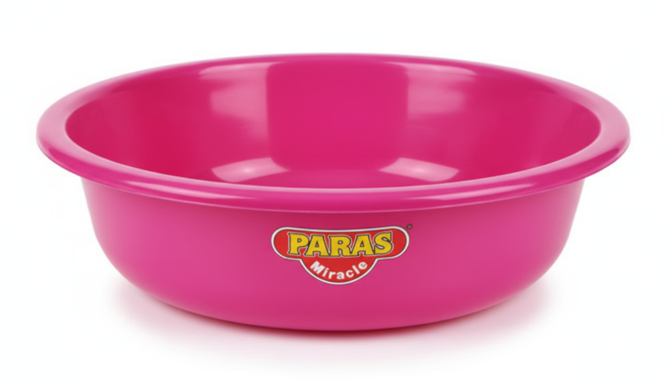 Fruity Plastic Basin 14 Inch - Paras Miracle | Large Multipurpose Bowl 362x113mm