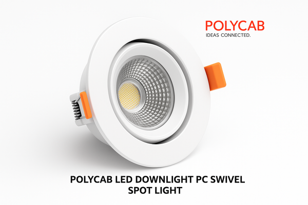 POLYCAB LED Downlight PC Swivel Spot Light - HD