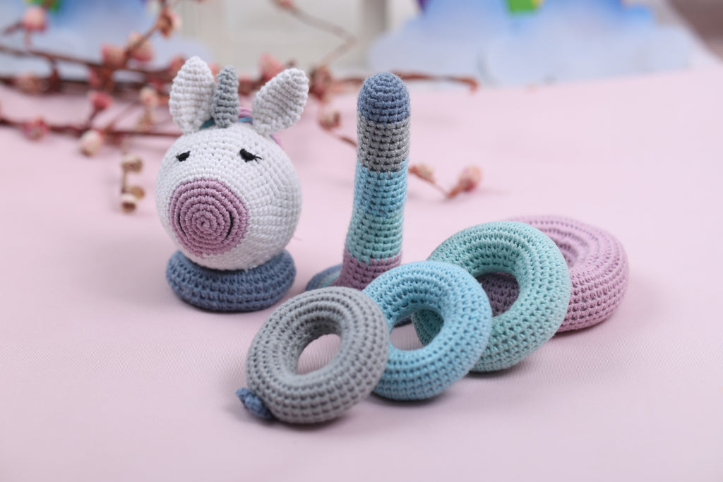 Little Medhas Unicorn Stacker - Magical Learning Toy for Kids 12+ Months
