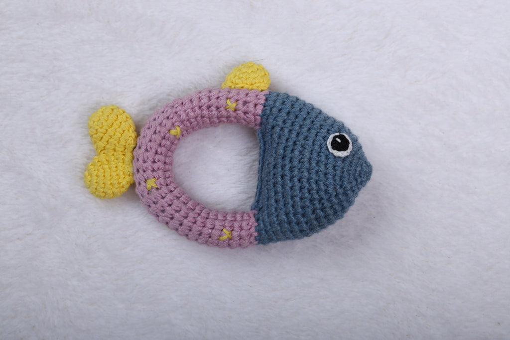 Little Medhas Rattle - Handcrafted Sensory Development Toy for Babies 3+ Months