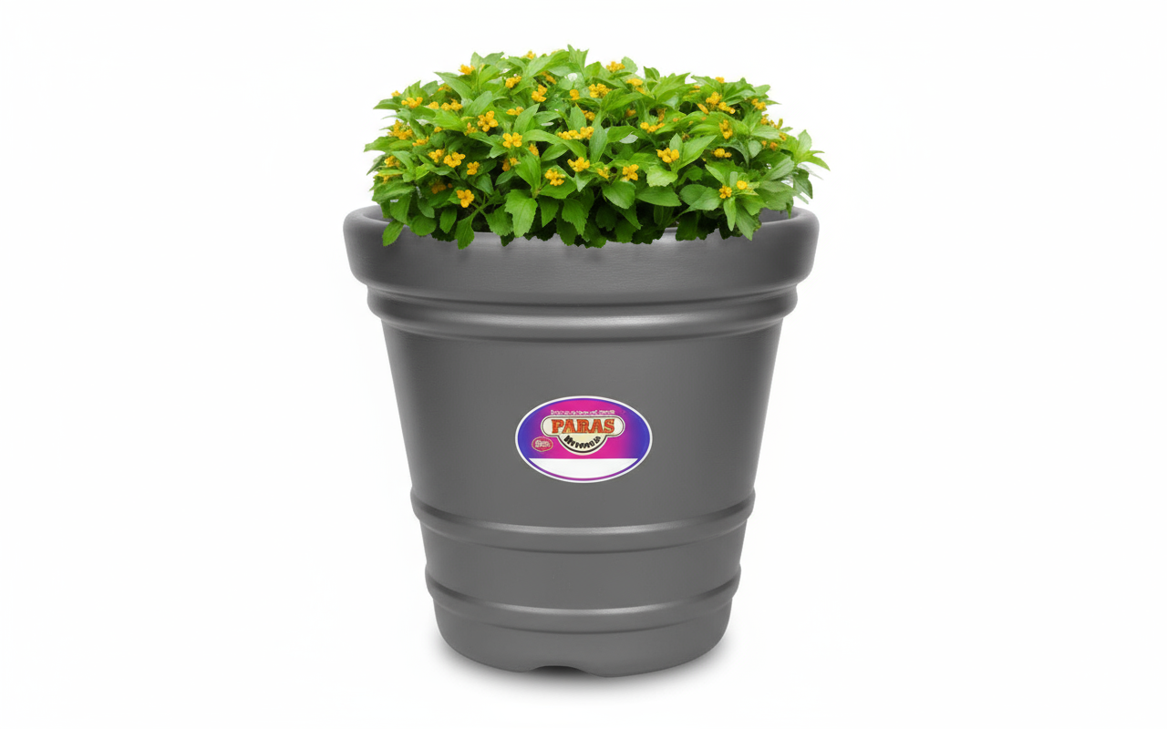 Arika Planter - Paras Miracle | Ribbed Design Garden Pot - Multiple Sizes & Colors