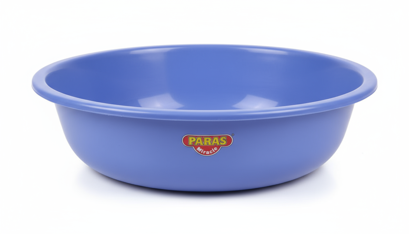 Ruf & Tuff Plus Plastic Basin 23 Inch - Paras Miracle | Wide Shallow Bowl 590x158mm