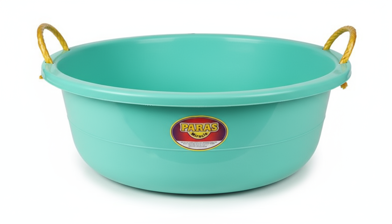 Jumbo Shaktiman Plastic Basin 24 Inch - Paras Miracle | Giant Tub with Handles 613x236mm
