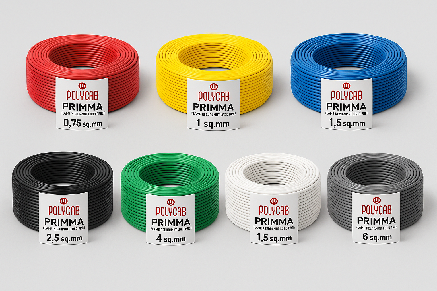POLYCAB Wire Colors and Sizes