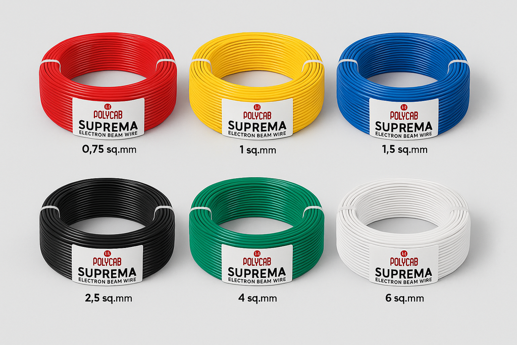 POLYCAB Wire Colors and Sizes