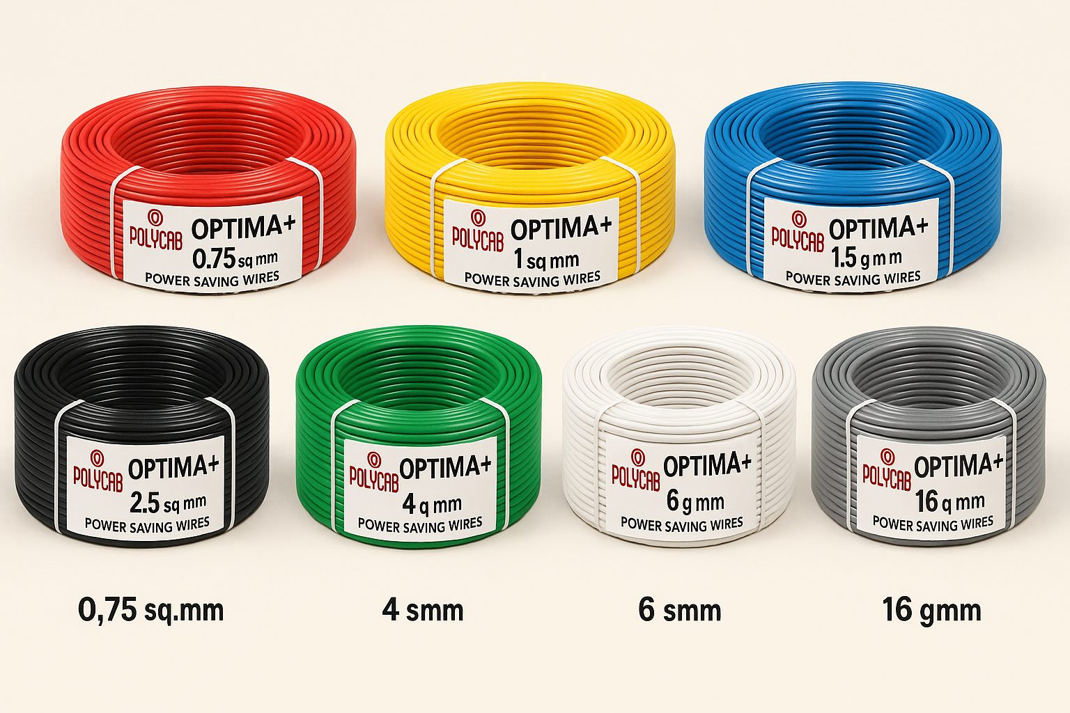 POLYCAB Wire Colors and Sizes